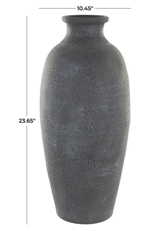 Ginger Birch Studio Terracotta Ceramic Vase In Black