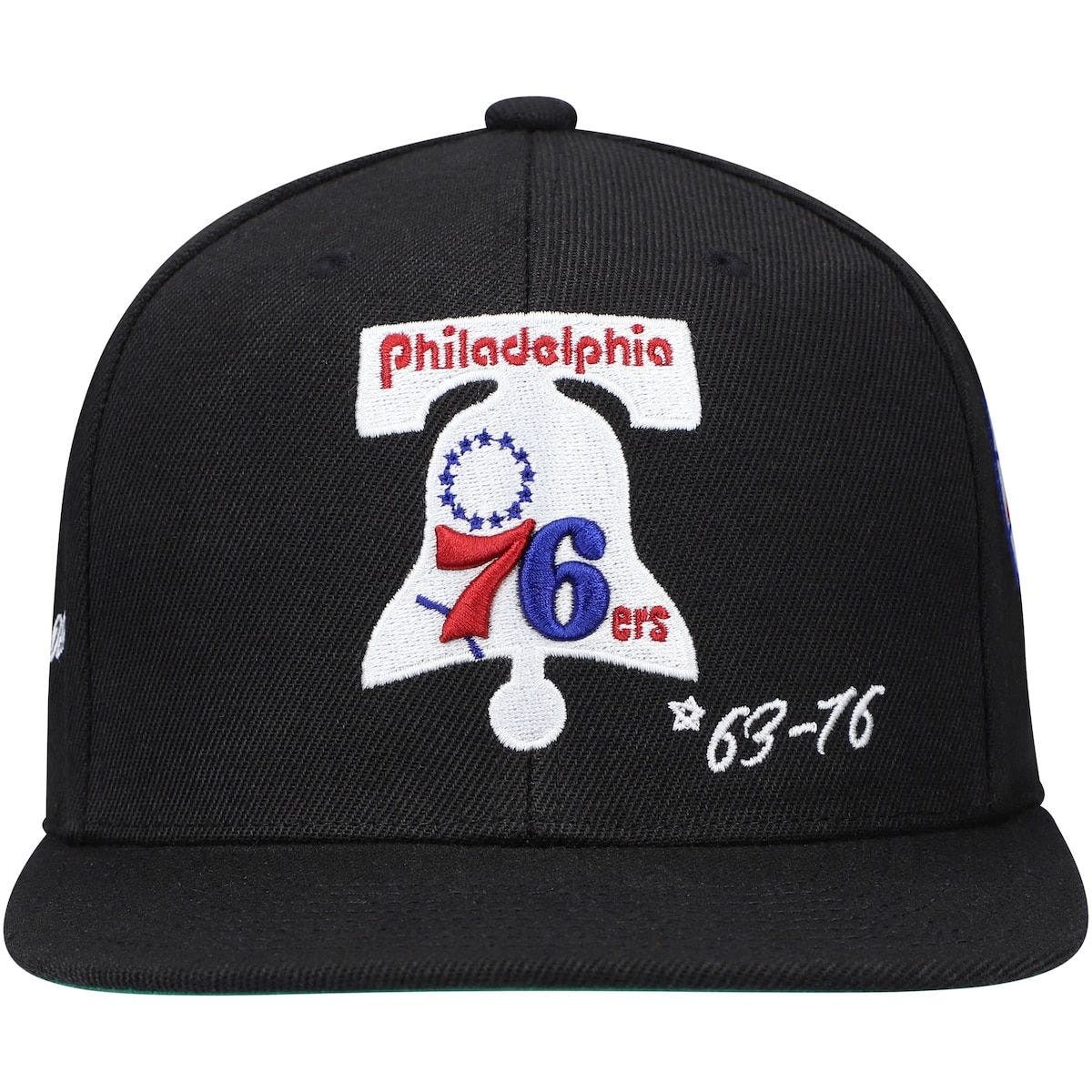 Mitchell & Ness Men's Mitchell & Ness Black Philadelphia 76ers Hardwood ...