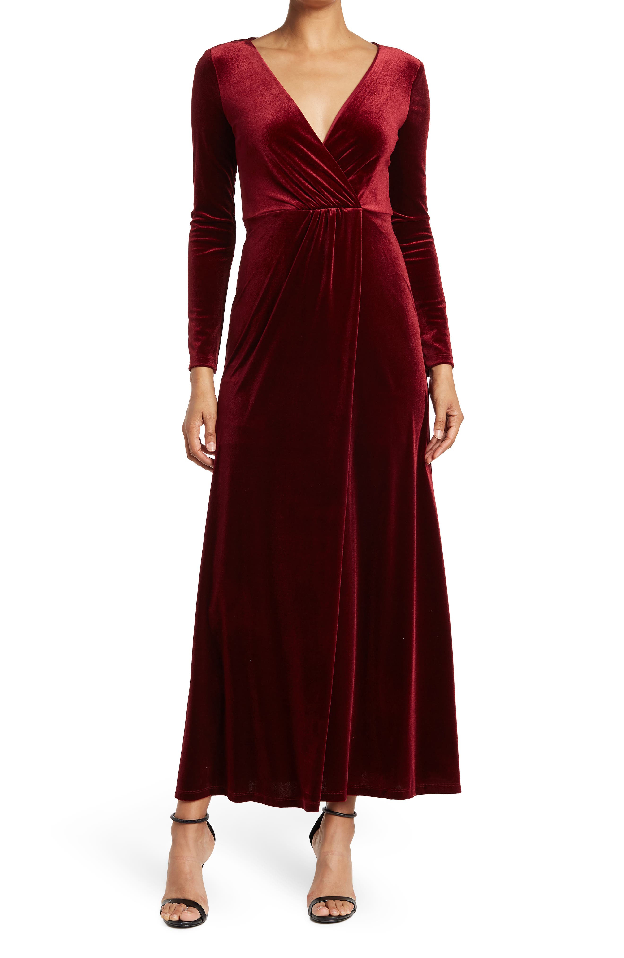 Red Long Sleeve Dresses for Women 