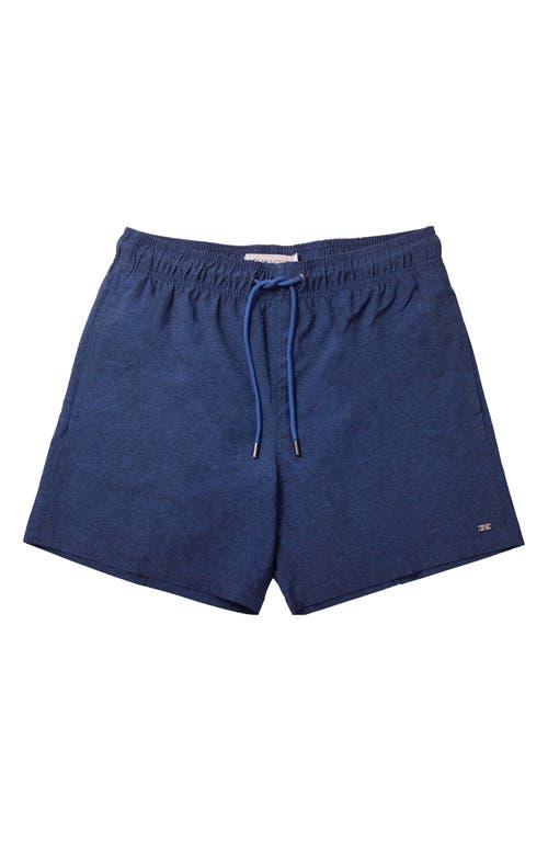HARMONQLO Flores Stretch Swim Trunks in Navy