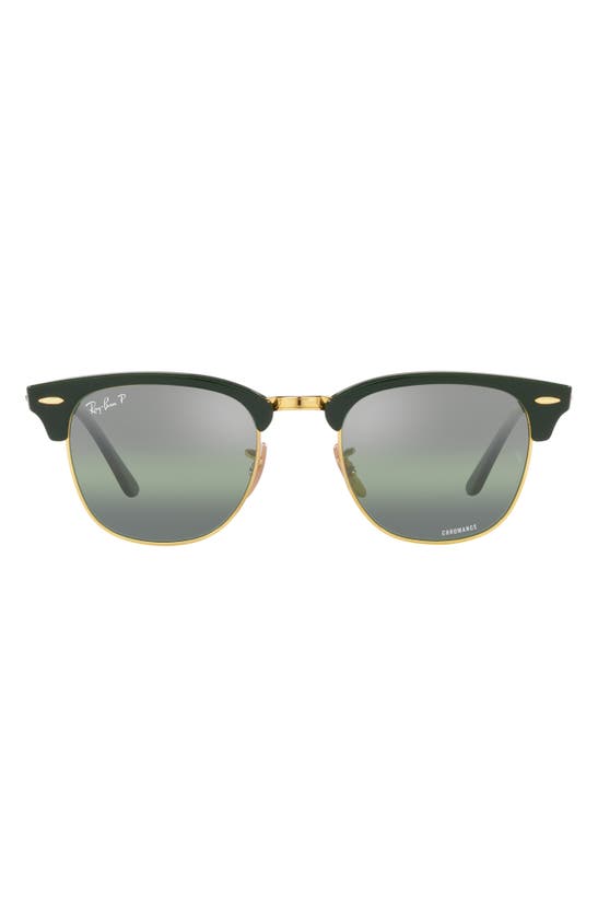 Ray Ban 55mm Square Clubmaster In Green