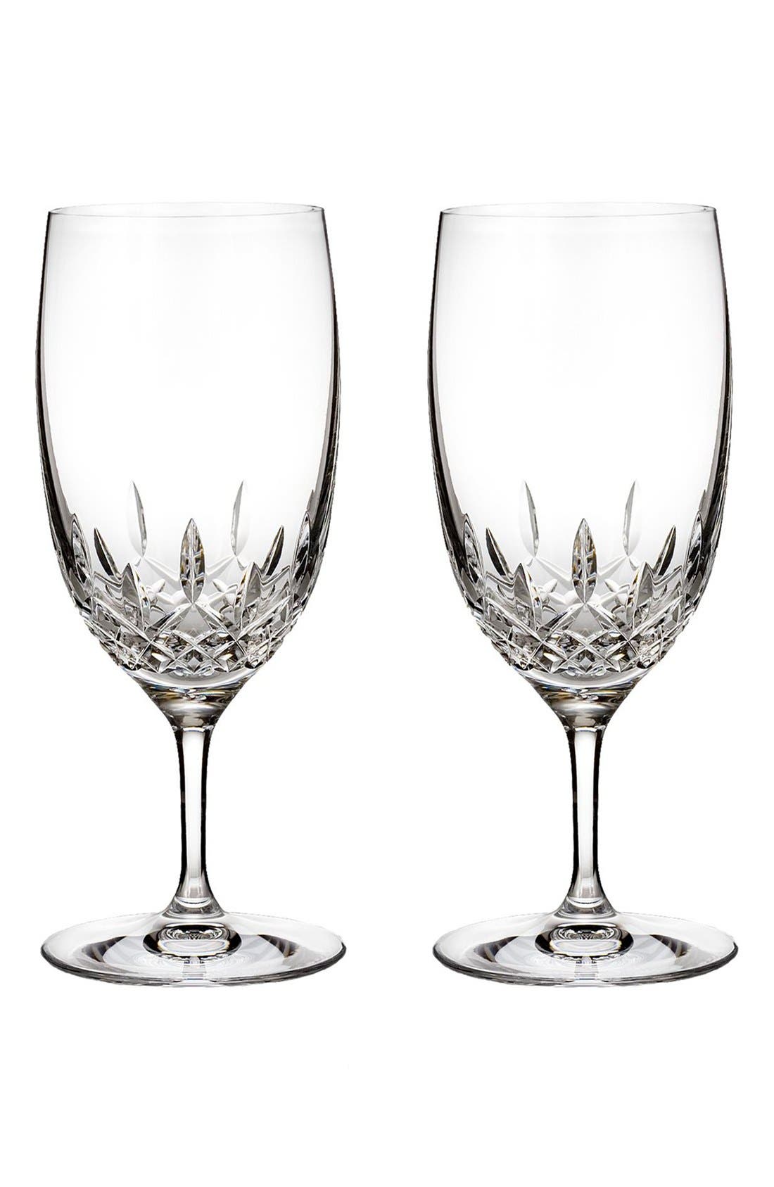 UPC 024258455139 product image for Waterford Lismore Essence Set Of 2 Lead Crystal Water Glasses, Size One Size - W | upcitemdb.com