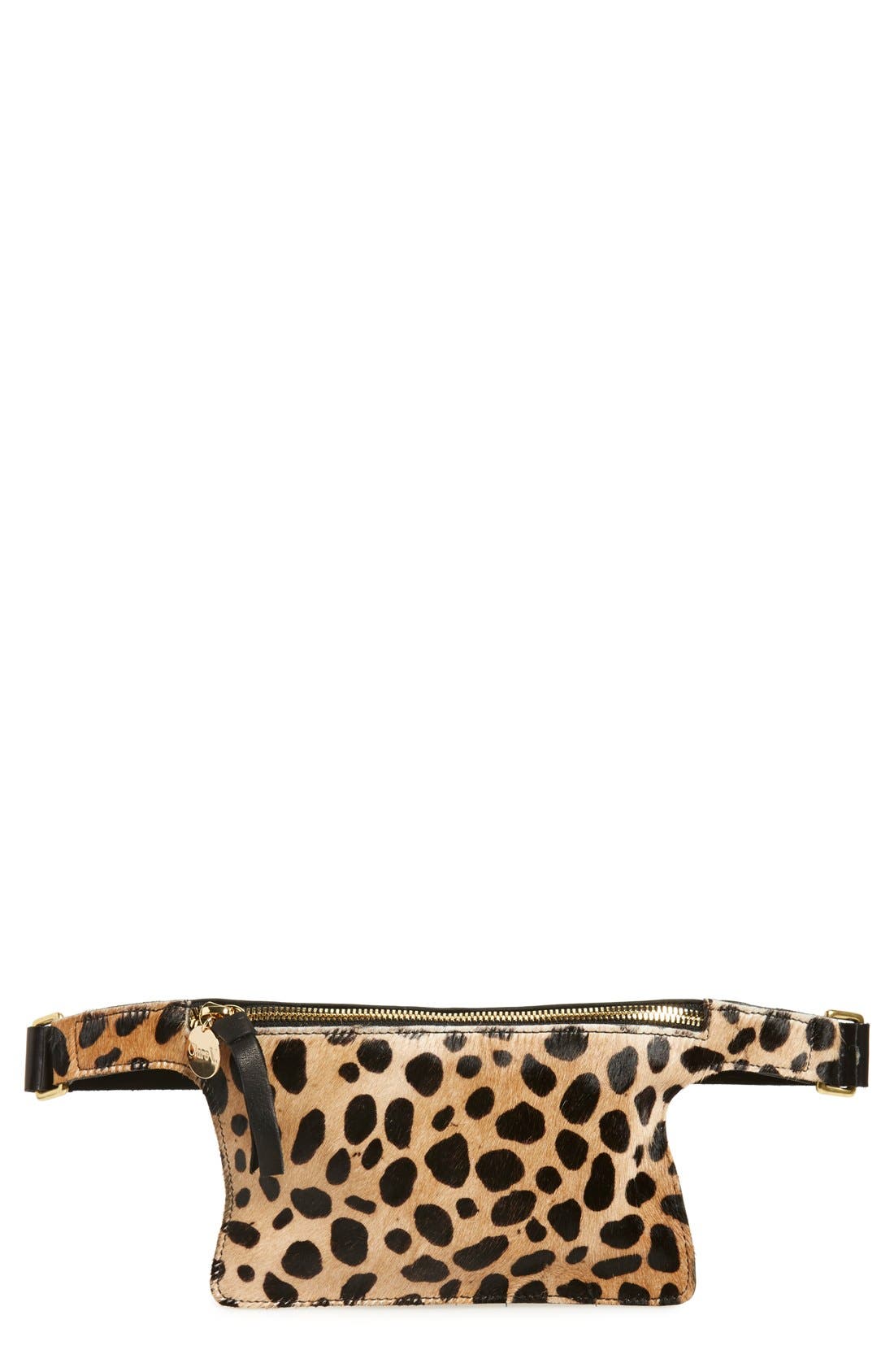 Clare V. Genuine Calf Hair Fanny Pack Nordstrom