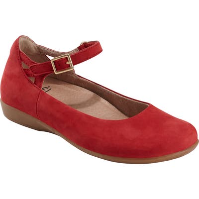Earth Alma Mary Jane Flat- Red