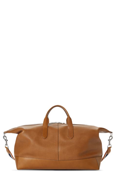 nordstrom leather duffle bag