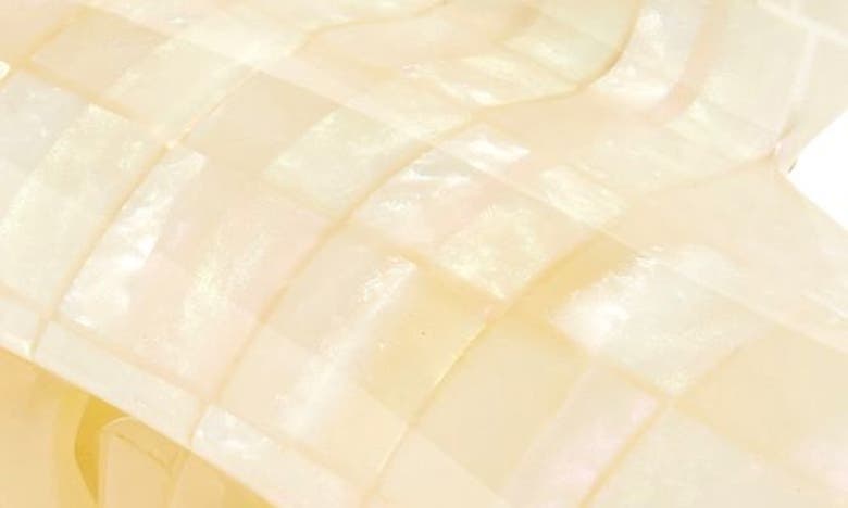 Machete Midi Heirloom Claw Clip In Opalite Shell Checker