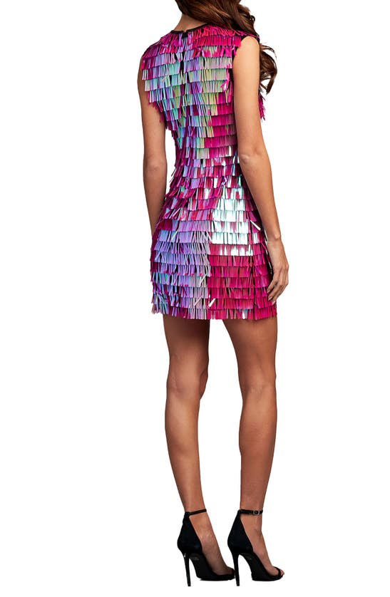 SHO BY TADASHI SHOJI SHO BY TADASHI SHOJI FRINGE SEQUIN MINIDRESS