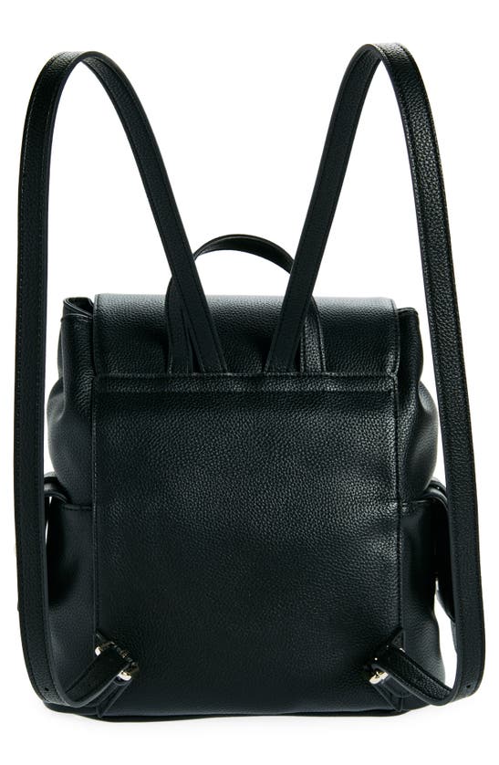 Shop Love Moschino Faux Leather Backpack In Black