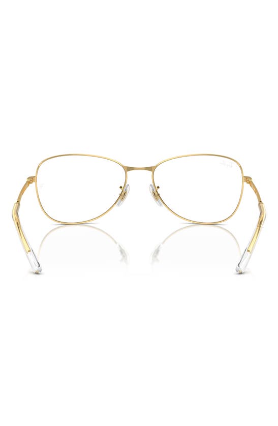 Shop Ray Ban 59mm Pilot Optical Glasses In Gold Flash