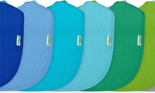 Shop Green Sprouts 10-pack Stay-dry Infant Bibs In Blue