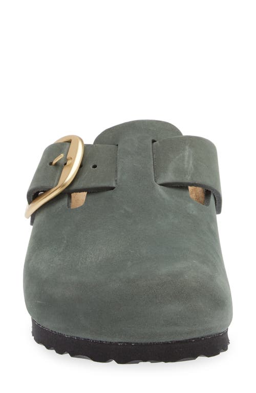 Shop Birkenstock Boston Big Buckle Clog In Thyme