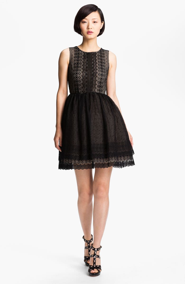 RED Valentino 'Chamomile' Embroidered Organza Dress | Nordstrom