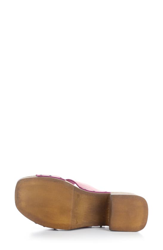 Bos. & Co. Maris Platform Slide Sandal In Magenta