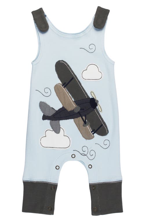 L'Ovedbaby Appliqué Organic Cotton Romper Airplane at Nordstrom,