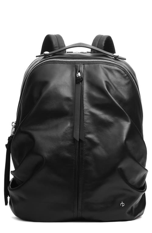 rag & bone Leather Commuter Backpack in Black