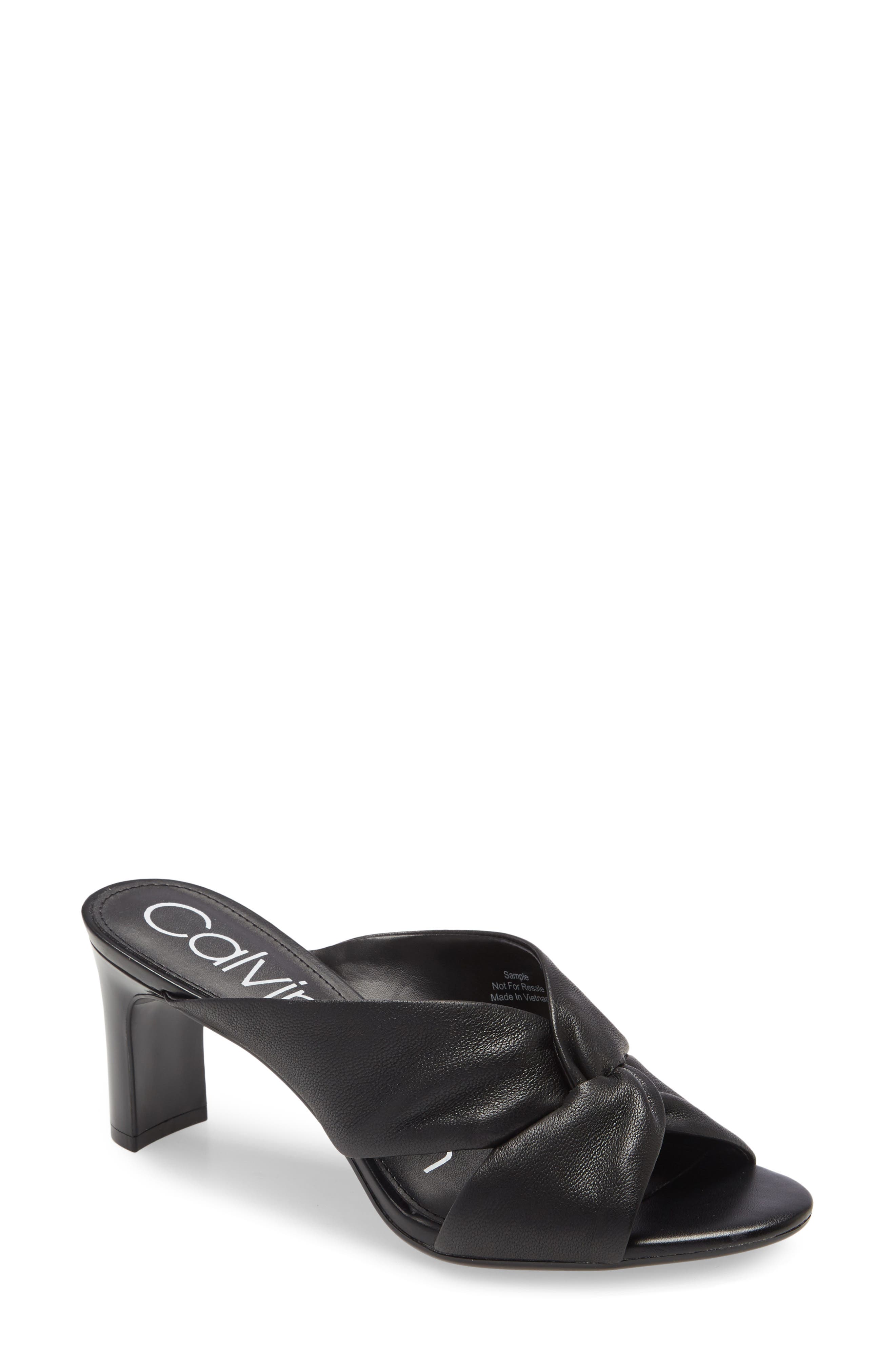 UPC 194060410524 product image for Women's Calvin Klein Omarion Sandal, Size 6 M - Black | upcitemdb.com