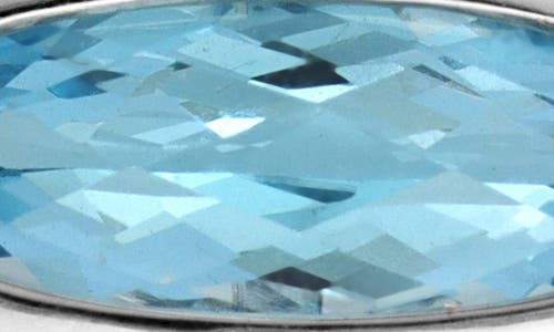 Bony Levy 14k Gold Sky Blue Topaz Oval Pendant Necklace In 14k White Gold