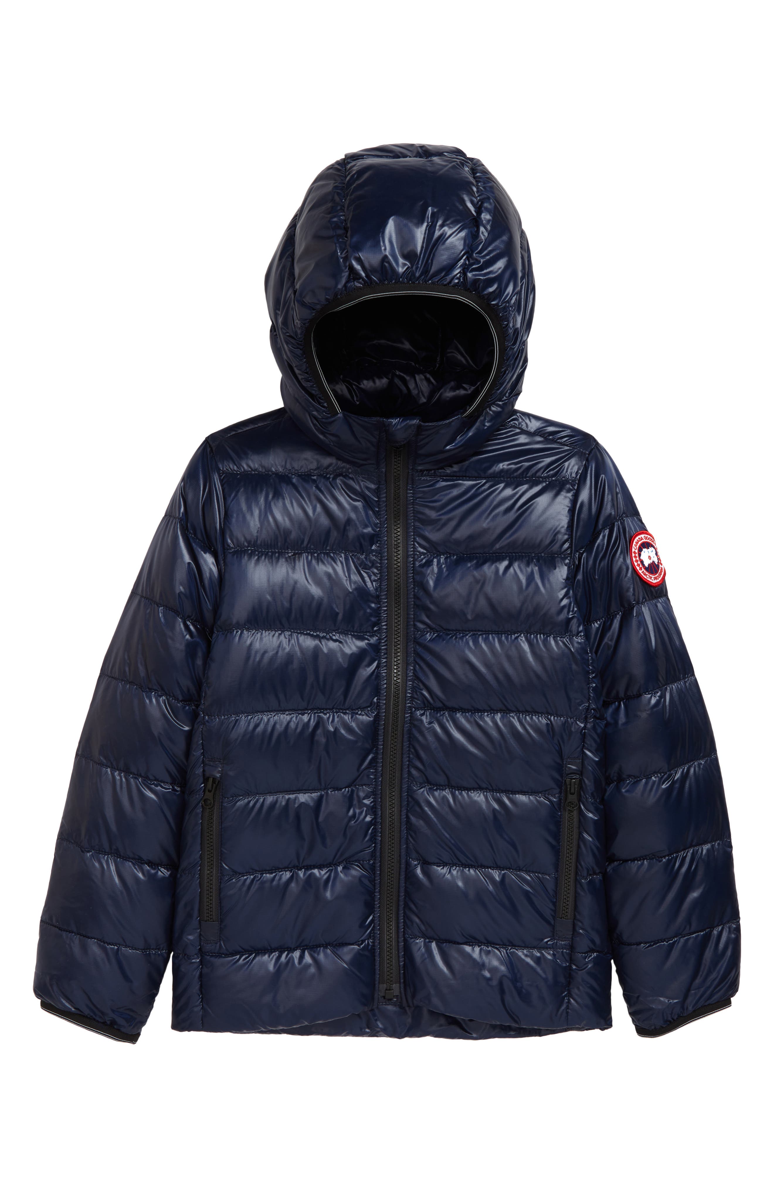 Canada Goose Canada Black Super Triple Goose Boys Kids Winter Parka Jacket Coat Size 7 