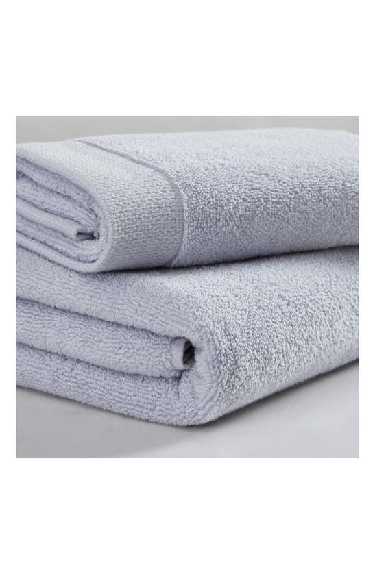 Shop Calvin Klein Entwine 3-piece Towel Set In Pastel Blue