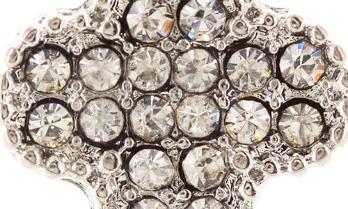 Olivia Welles Lucky Glam Drop Earrings In Silver/clear