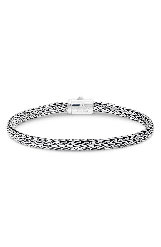 Devata Sterling Silver Semiprecious Stone Chain Bracelet In Silver Yellow