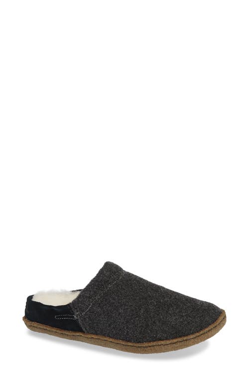 Shop Sorel Nakiska Scuff Slipper In Black/natural