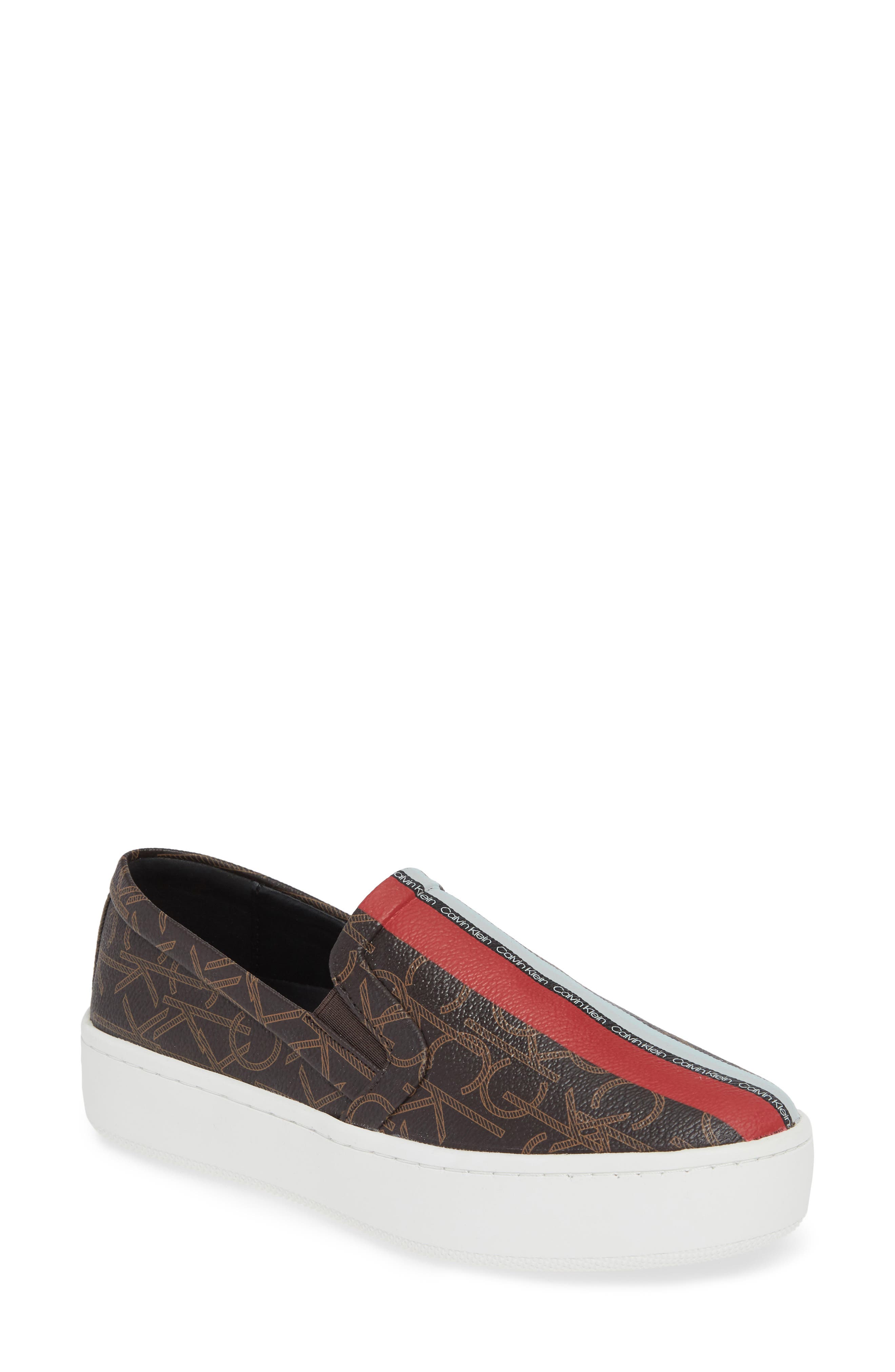 calvin klein slip on trainers womens