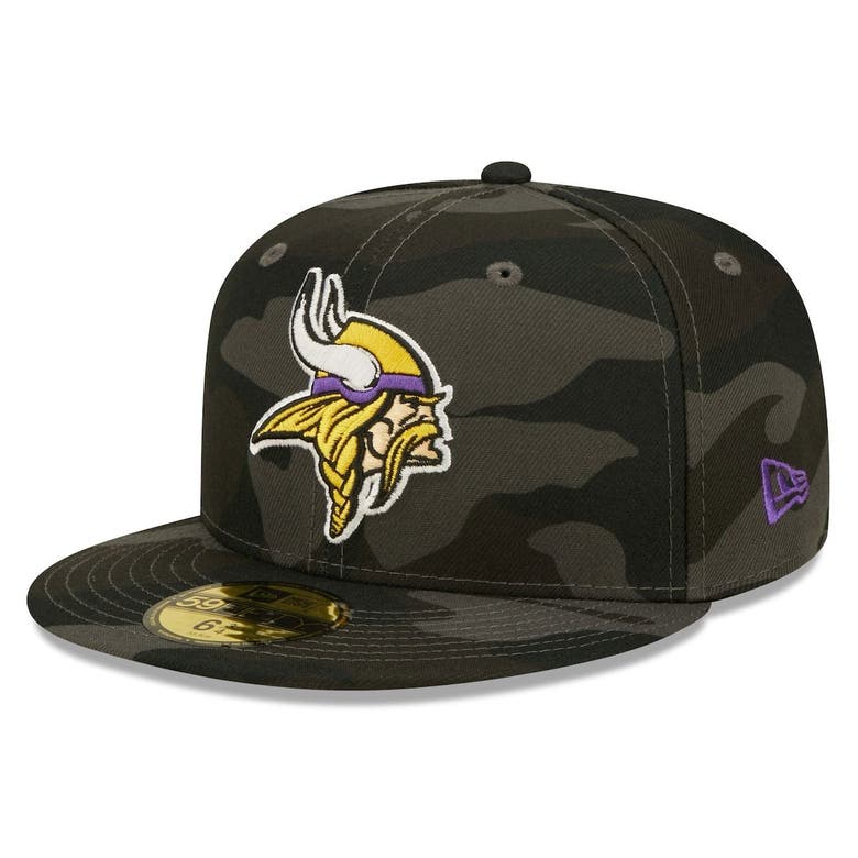 New Era Black Minnesota Vikings Camo 59fifty Fitted Hat ModeSens