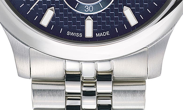 Shop Ferragamo Duo Chronograph Bracelet Watch, 42mm In Stainless Steel