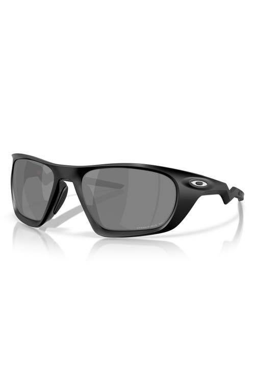 Oakley Lateralis 60mm Prizm™ Polarized Rectangular Sunglasses In Matte Black
