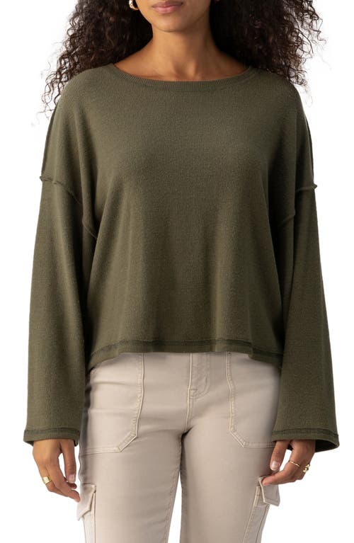 Shop Sanctuary Change Of Scenery Knit Top In Burnt Olive