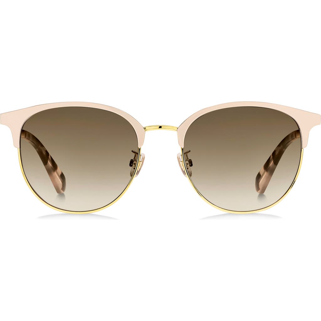 Kate Spade New York 54mm Dlaceyfs Round Sunglasses In Gold
