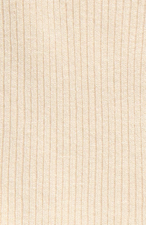 Nordstrom Rib Crew Socks In Ivory Pristine