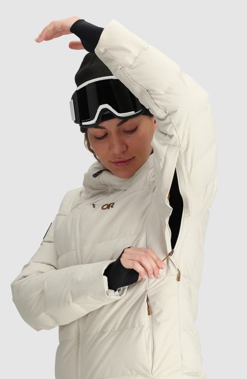 Outdoor Research Snowcrew Down Jacket In Oyster