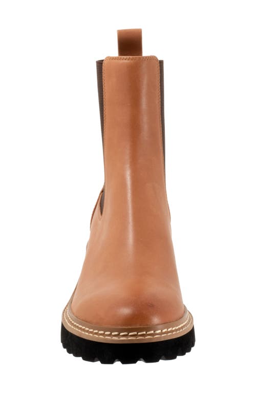 Shop Eos Footwear Linear Chelsea Boot In Brandy