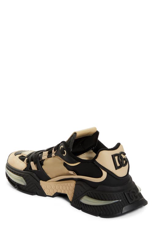 Dolce & Gabbana Dolce&gabbana Airmaster Low Top Sneaker In Beige/nero