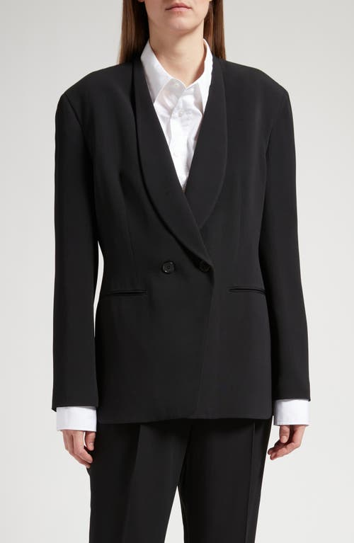 The Row Alda Double Breasted Jacket Black at Nordstrom,