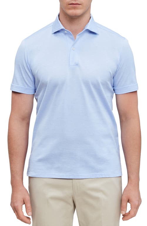 Jersey Polo in Light Pastel Blue