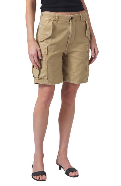 Citizens Of Humanity Naya Cargo Denim Shorts In Heirloom