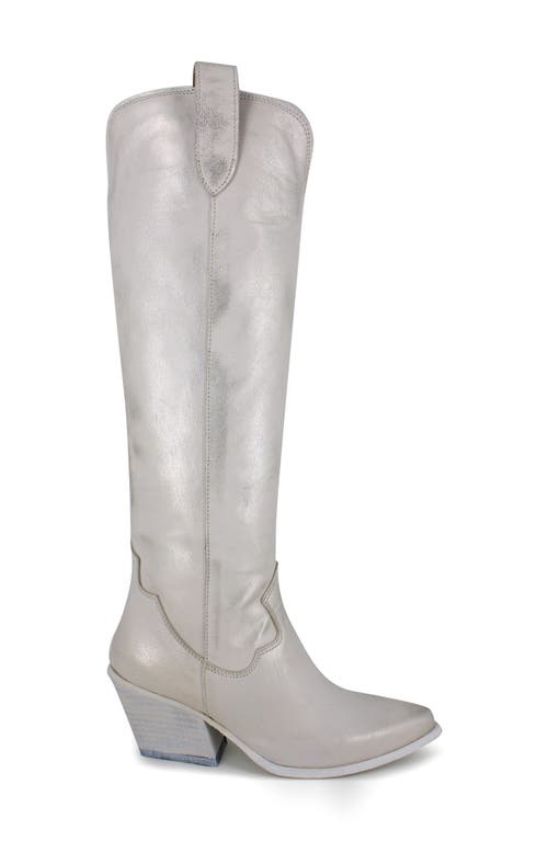 Zigi Valezka Knee High Boot In Bone Gold