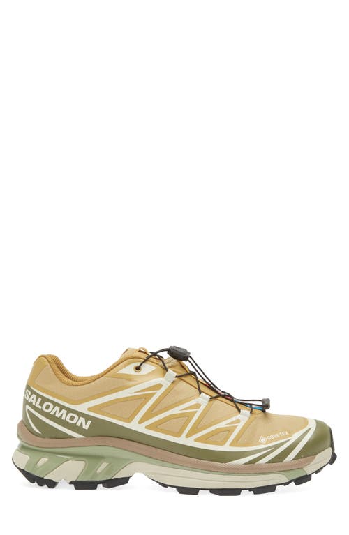 Shop Salomon Xt-6 Gore-tex® Waterproof Sneaker In Antelope/icicle/portabella