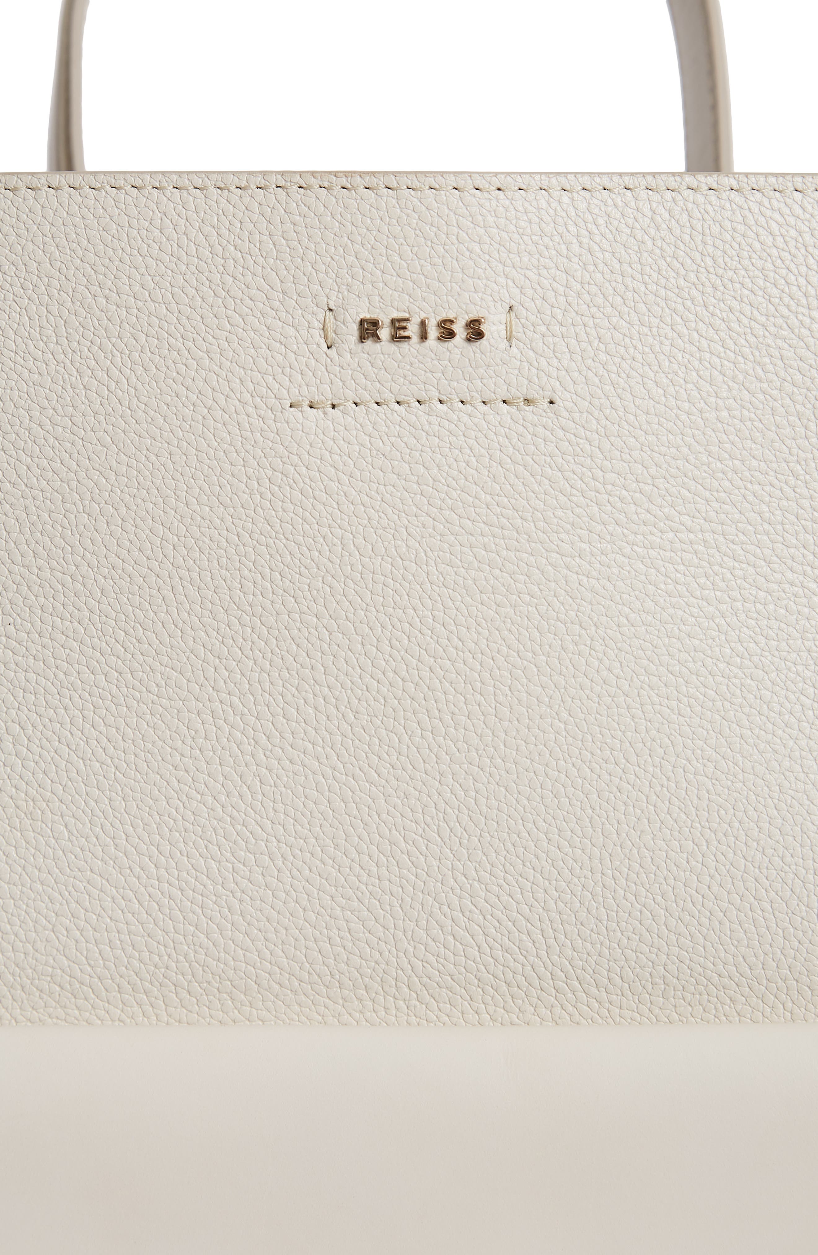 reiss freya leather bucket bolsa