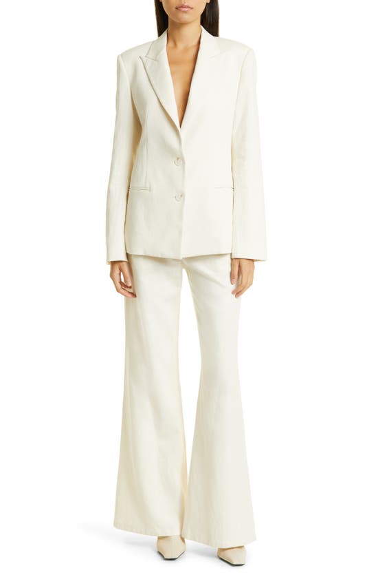 Twp The Husband Two-button Blazer In Bone