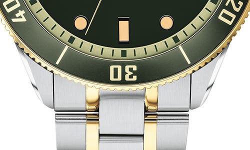 Shop Movado Heritage Bracelet Watch, 43mm In Gold/green/silver