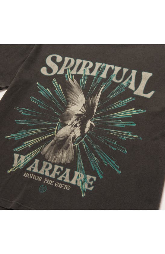 Shop Honor The Gift Spiritual Conflict Graphic T-shirt In Black
