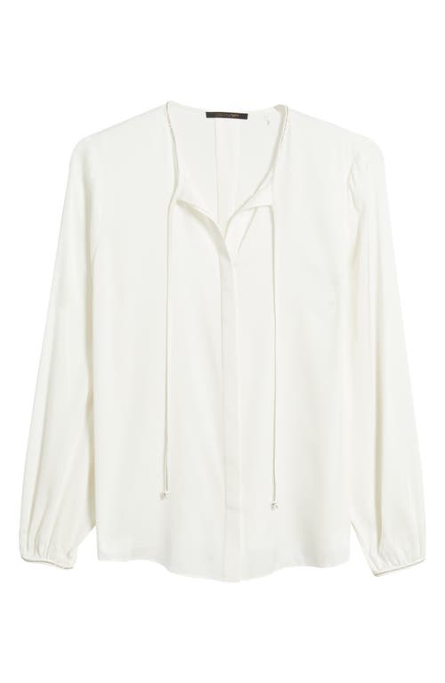 Kobi Halperin Eliza Stretch Silk Blouse In Ivory