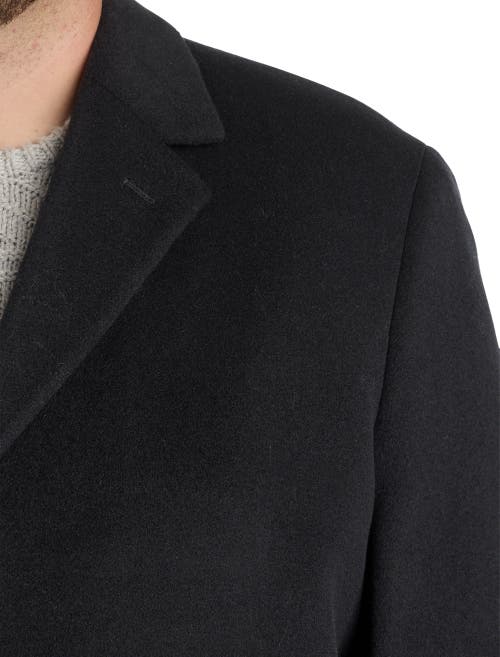 Oak Hill Premium By Dxl Oak Hill Premium Wool-blend Overcoat In Black
