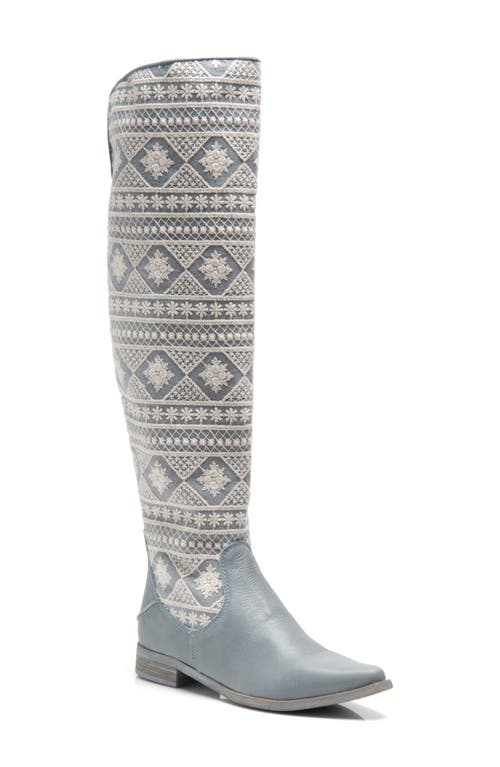 Free People Bren Crochet Tall Boot in Calm Waters at Nordstrom, Size 11Us