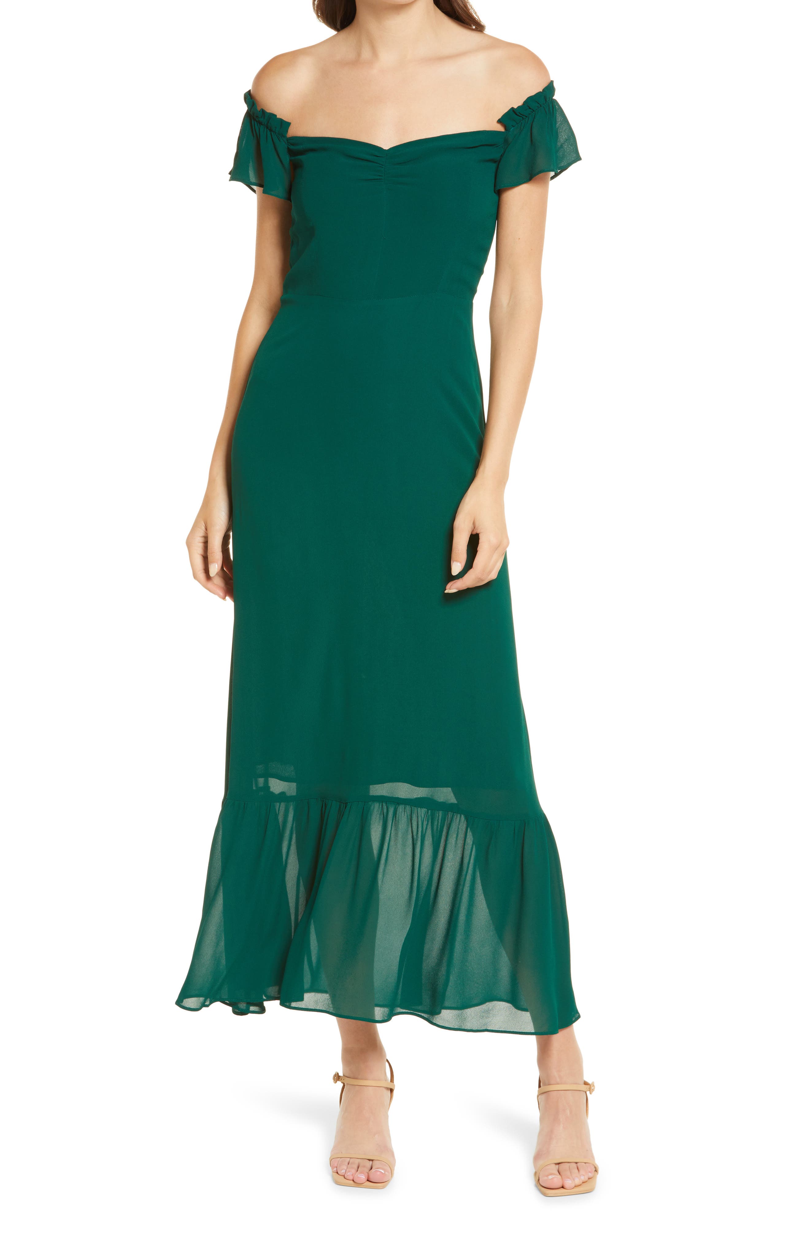 reformation butterfly dress red