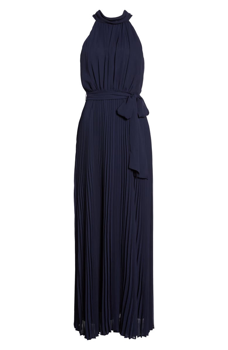 Eliza J Pleated Chiffon A-Line Maxi Dress | Nordstrom